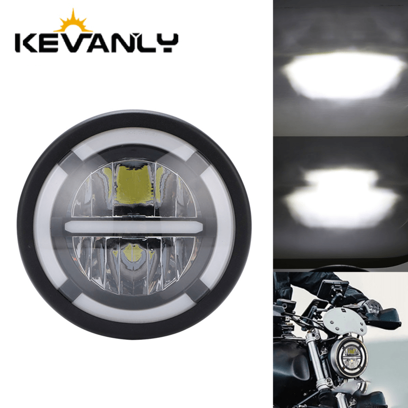 Universal Motorcycle Led Headlight Projector - مصباح أمامي LED للسيارات والدراجات النارية