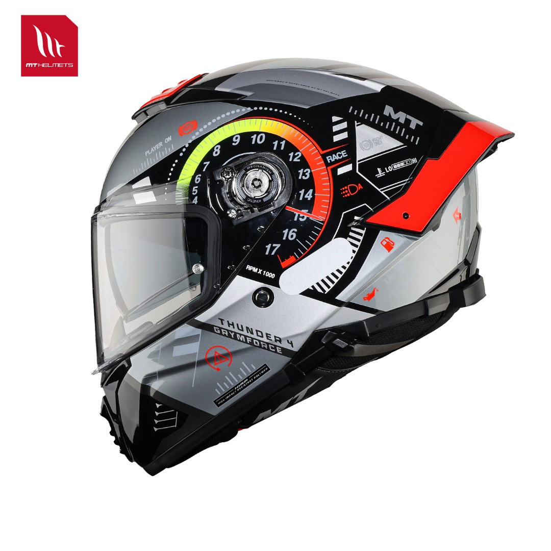 Dual Visor Motorcycle Racing Helmet - خوذات دراجات نارية ثاندر 4 إس