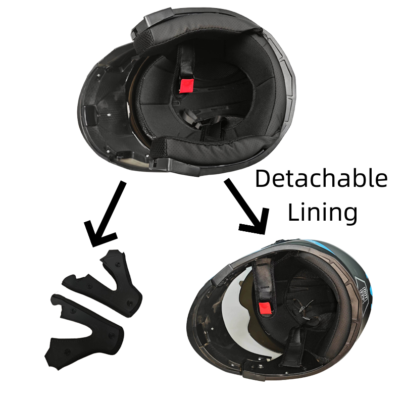 خوذة دراجة نارية قابلة للطي مع - مراجعة Full Face Motorcycle Helmet With Bluetooth وسعره