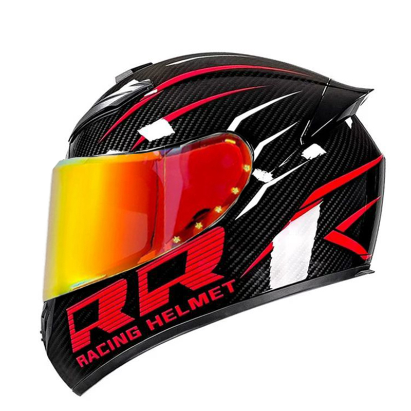 خوذة دراجة نارية للجنسين معتمد - مراجعة Full Face Motorcycle Helmet With Bluetooth وسعره