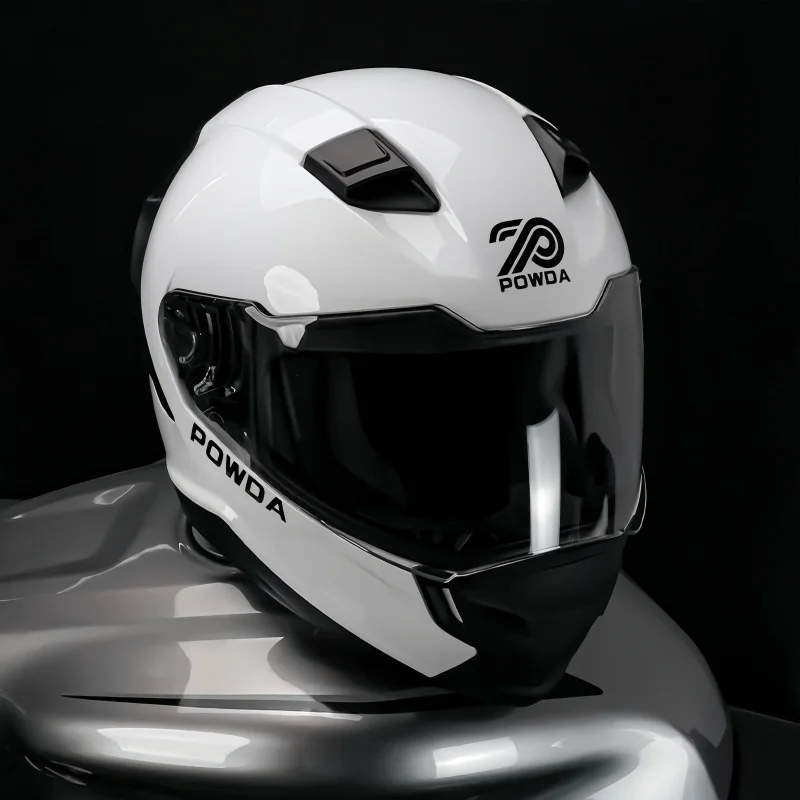 خوذة دراجة نارية كاملة للوجه،  - مراجعة Dual Visor Motorcycle Racing Helmet وسعره