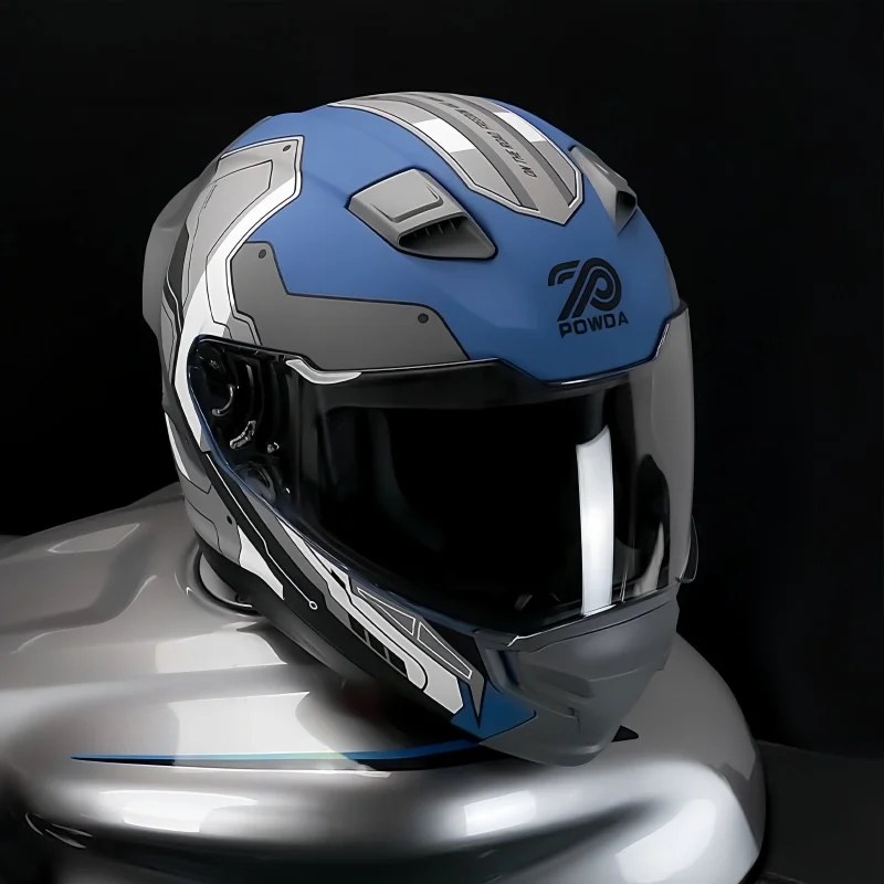 خوذة دراجة نارية كاملة للوجه،  - مراجعة Dual Visor Motorcycle Racing Helmet وسعره
