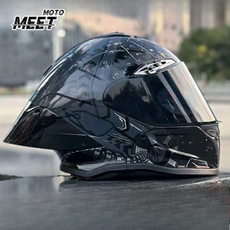 خوذة دراجة نارية رائجة بجناح خ - مراجعة Full Face Motorcycle Helmet With Bluetooth وسعره