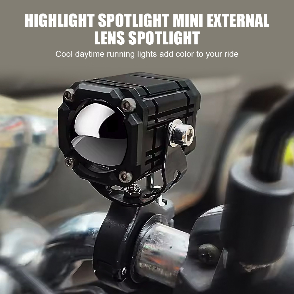 ضوء LED إضافي للدراجات النارية - مراجعة Universal Motorcycle Led Headlight Projector وسعره