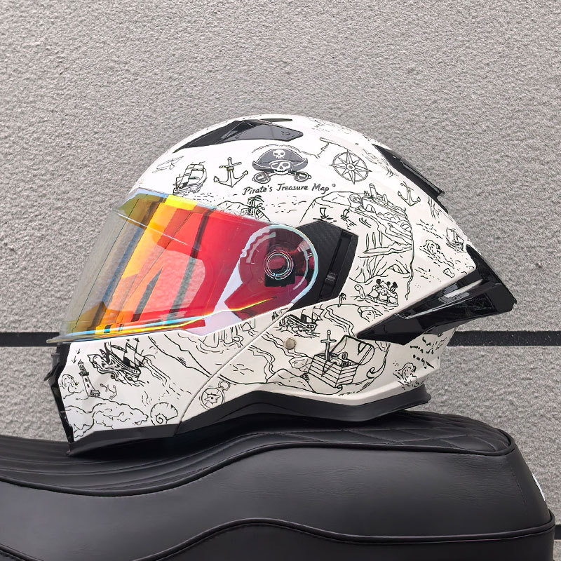 خوذة دراجة نارية للبالغين مناس - مراجعة Modular Flip Up Motorcycle Helmet Dot Approved وسعره